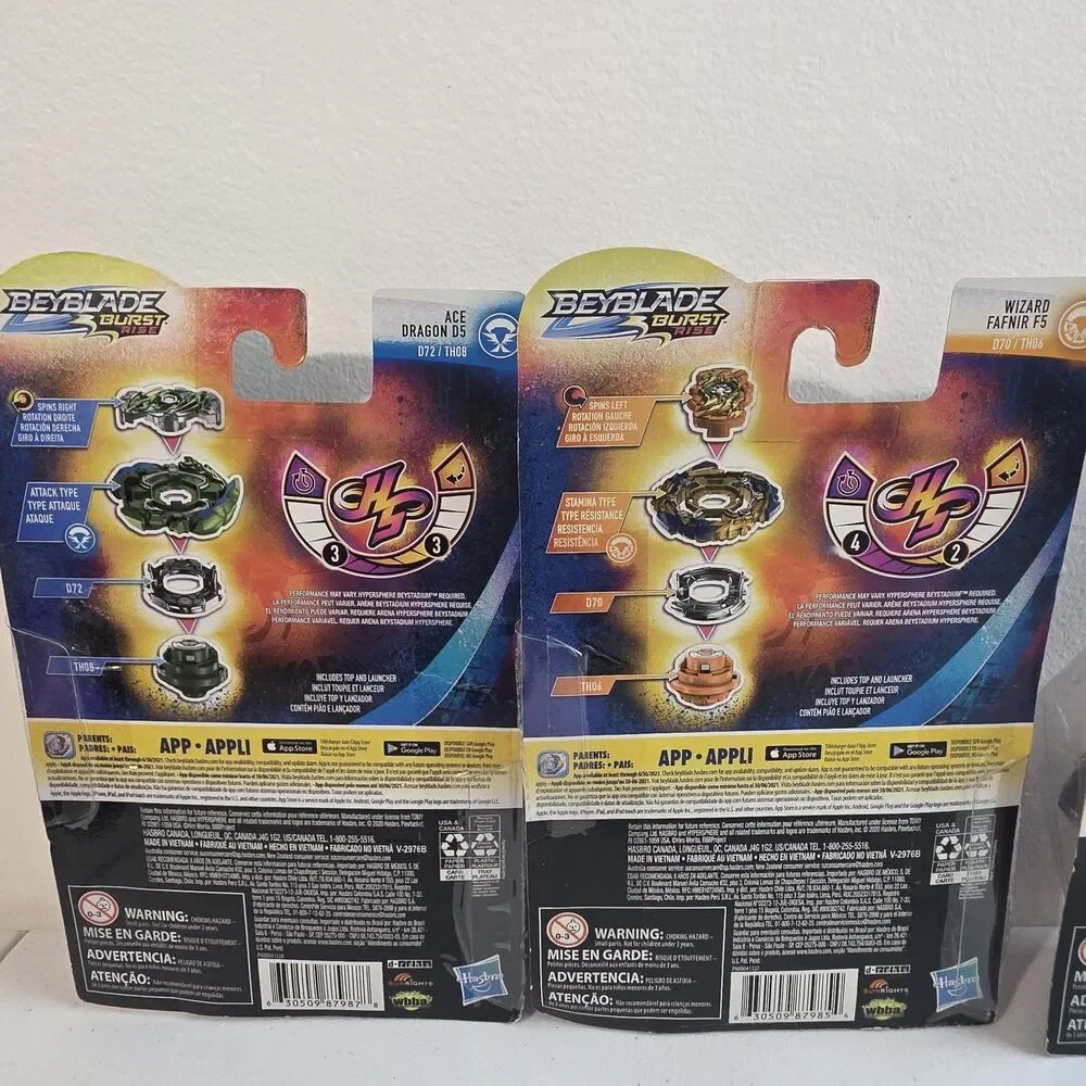 Hasbro Beyblade Burst Rise Hyper Sphere 5x Starter Pack NEW Ace Wizard Harmony
